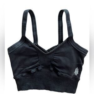NWOT Free People Movement Bra Washed Black XS/S